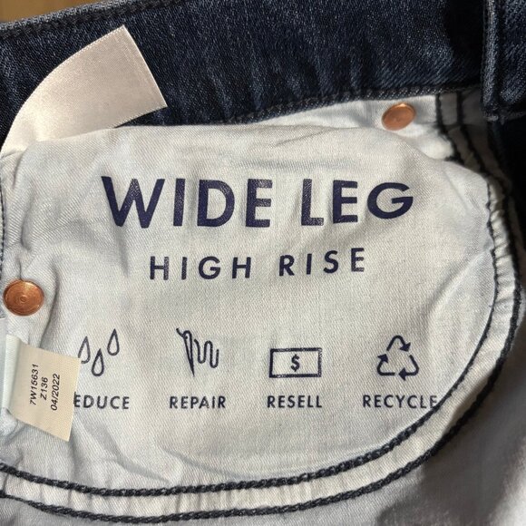 LUCKY Brand High Rise Wide Leg Jeans Size 2/26 - Picture 6 of 12